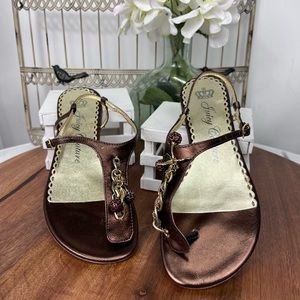 Choose Juicy Vista Ebanoli Womens Flats w/charm.size 8.